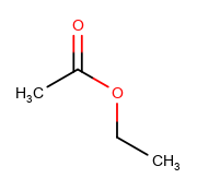 Ethyl acetate structure formula